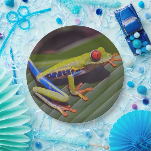 Froschrei-Foto Pappteller (Party)