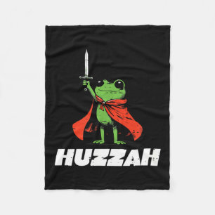 Froschritter-Schwert Huzzah Mittelalterlich Lustig Fleecedecke
