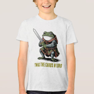 Froschritter 'Twas die Kohlenhydrate Tri-Blend Shirt