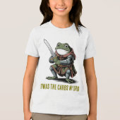 Froschritter 'Twas die Kohlenhydrate Tri-Blend Shirt (Vorderseite)