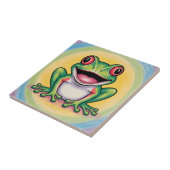 Froschs sanftes Lächeln Fliese (Seite)