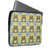 Froschs sanftes Lächeln Laptopschutzhülle (Vorne Rechts)