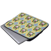 Froschs sanftes Lächeln Laptopschutzhülle (Vorne Knopf)