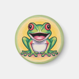 Froschs sanftes Lächeln Magnet