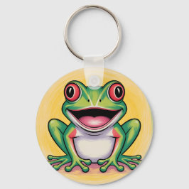 Froschs sanftes Lächeln Schlüsselanhänger