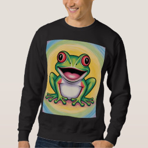 Froschs sanftes Lächeln Sweatshirt