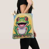 Froschs sanftes Lächeln Tasche (Von Nahem)