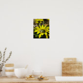 Froschschschmetterling-Blume Poster (Küche)