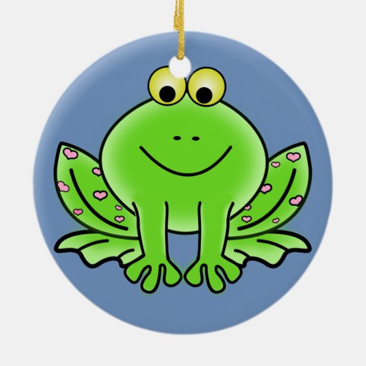 Froschschschmuck Keramik Ornament (Hinten)