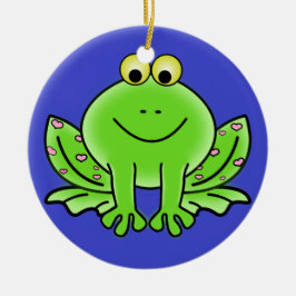 Froschschschmuck Keramik Ornament