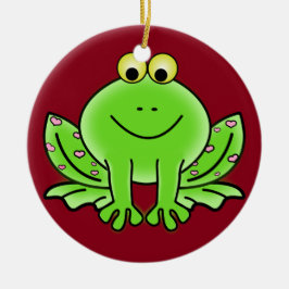 Froschschschmuck Keramik Ornament