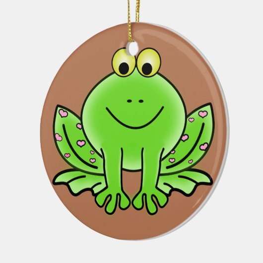 Froschschschmuck Keramik Ornament (Links)