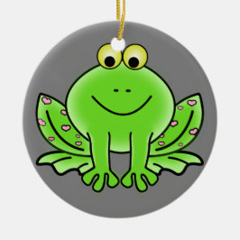 Froschschschmuck Keramik Ornament