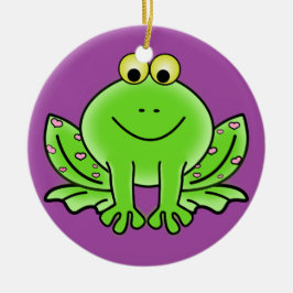 Froschschschmuck Keramik Ornament
