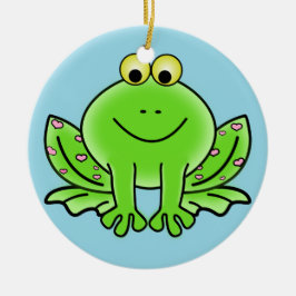 Froschschschmuck Keramik Ornament