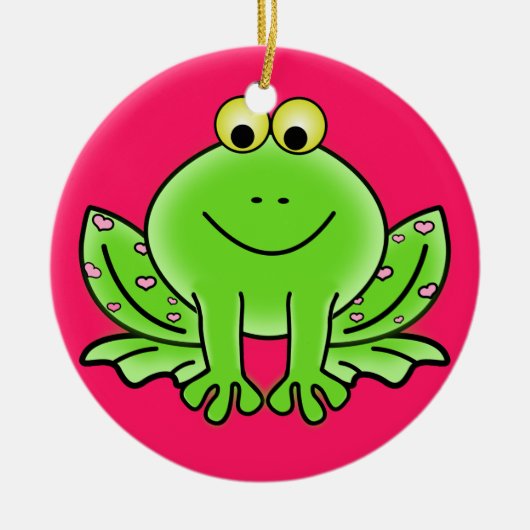 Froschschschmuck Keramikornament (Vorne)