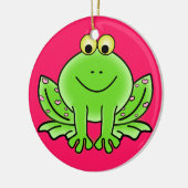 Froschschschmuck Keramikornament (Links)