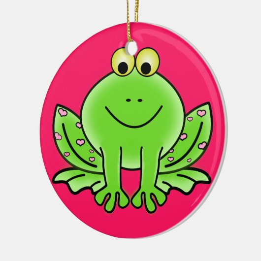 Froschschschmuck Keramikornament (Links)