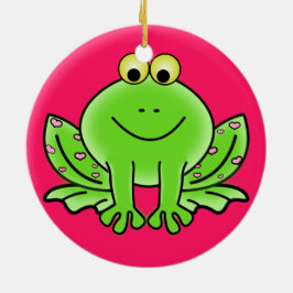 Froschschschmuck Keramikornament