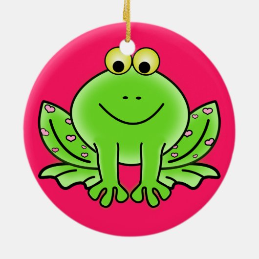 Froschschschmuck Keramikornament (Hinten)