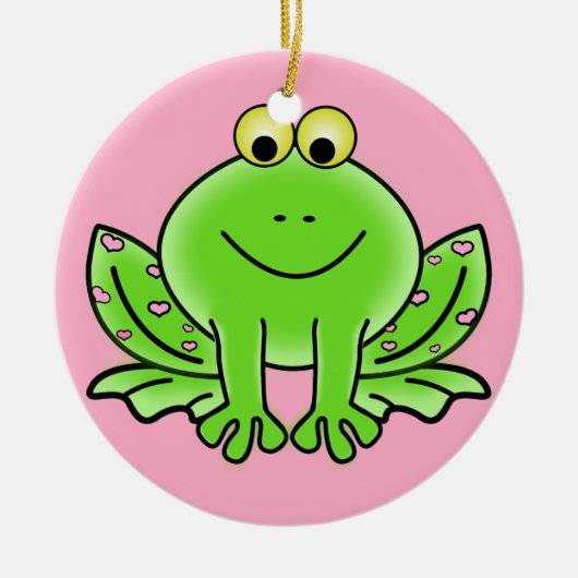 Froschschschmuck Keramikornament (Vorne)