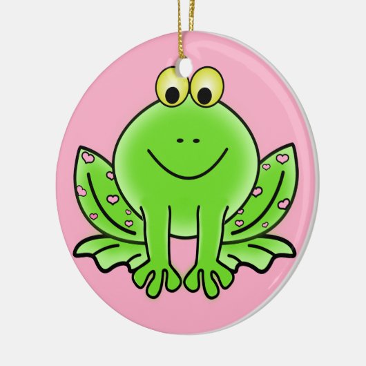 Froschschschmuck Keramikornament (Links)