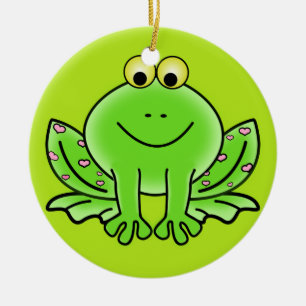 Froschschschmuck Keramikornament