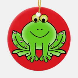 Froschschschmuck Keramikornament