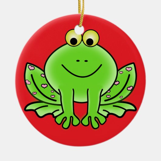 Froschschschmuck Keramikornament (Vorne)