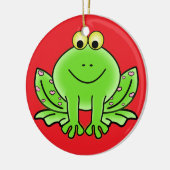 Froschschschmuck Keramikornament (Links)