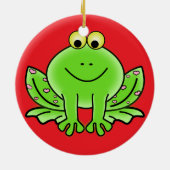 Froschschschmuck Keramikornament (Hinten)