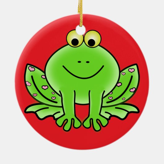 Froschschschmuck Keramikornament (Hinten)