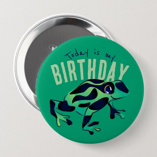 Froschschtaste bei Green Birthday Button (Vorne & Hinten)