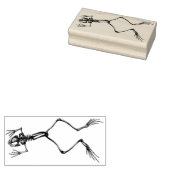 Froschskelett Gummistempel (Stempel)