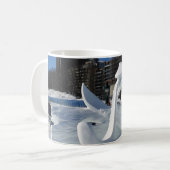 Froschskulptur, Quebec, Kanada Kaffeetasse (Vorderseite Links)