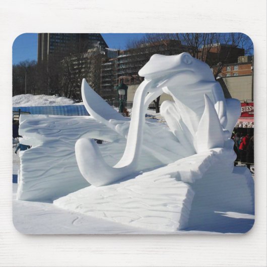 Froschskulptur, Quebec, Kanada Mousepad (Vorne)