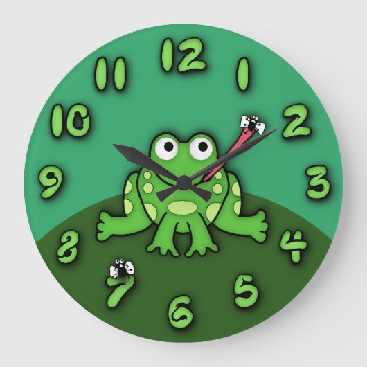 Froschsperre Große Wanduhr (Vorderseite)