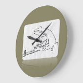 Froschsperre Große Wanduhr (Winkel)