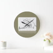 Froschsperre Große Wanduhr (Zuhause)