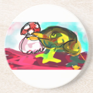 Froschspielspass Getränkeuntersetzer