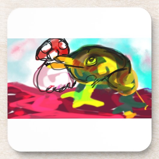 Froschspielspass Getränkeuntersetzer (Vorderseite)