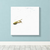 Froschspringen und tauchen ins Wasser Leinwanddruck (Insitu (Holzboden))