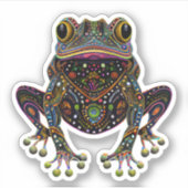 Froschsticker Aufkleber (Vorderseite)