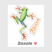 Froschsticker Aufkleber (Blatt)