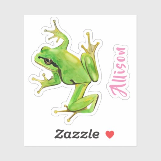 Froschsticker Aufkleber (Blatt)