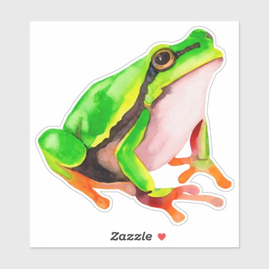 Froschsticker Aufkleber (Blatt)