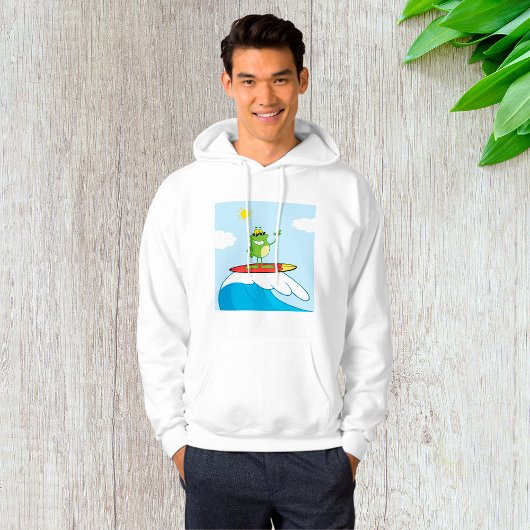 Froschsurfen auf einem Wellenreitturm Hoodie