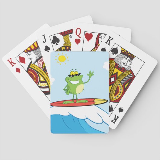 Froschsurfen Spielkarten (Rückseite)