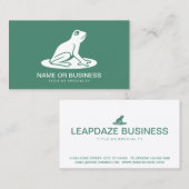 Froschsymbol Visitenkarte (Vorne/Hinten)