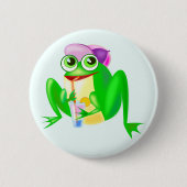 Froschtaste - Farbe - Text Button (Vorderseite)
